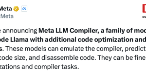 Meta出新招：用Code Llama打造LLM编译器，让代码更小巧，还能反汇编！缩略图