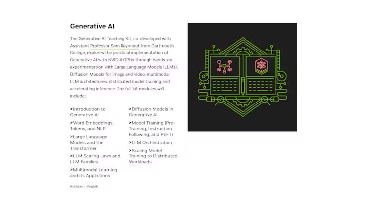 NVIDIA 联手达慕思大学送福利：免费 AI 教学大礼包来啦！插图2