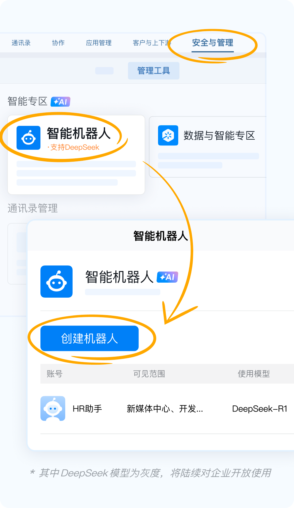 企业微信连上DeepSeek模型，智能机器人、智能表格都能用插图2