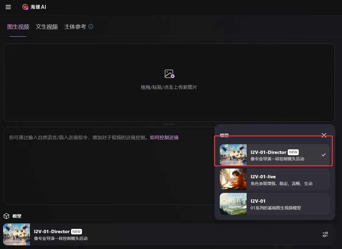 海螺AI放大招！推出I2V-01-Director图生视频镜头控制模型插图