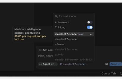Cursor出大招了！最强AI模型Claude Max来袭：20万字超长上下文，还能调用200次工具缩略图